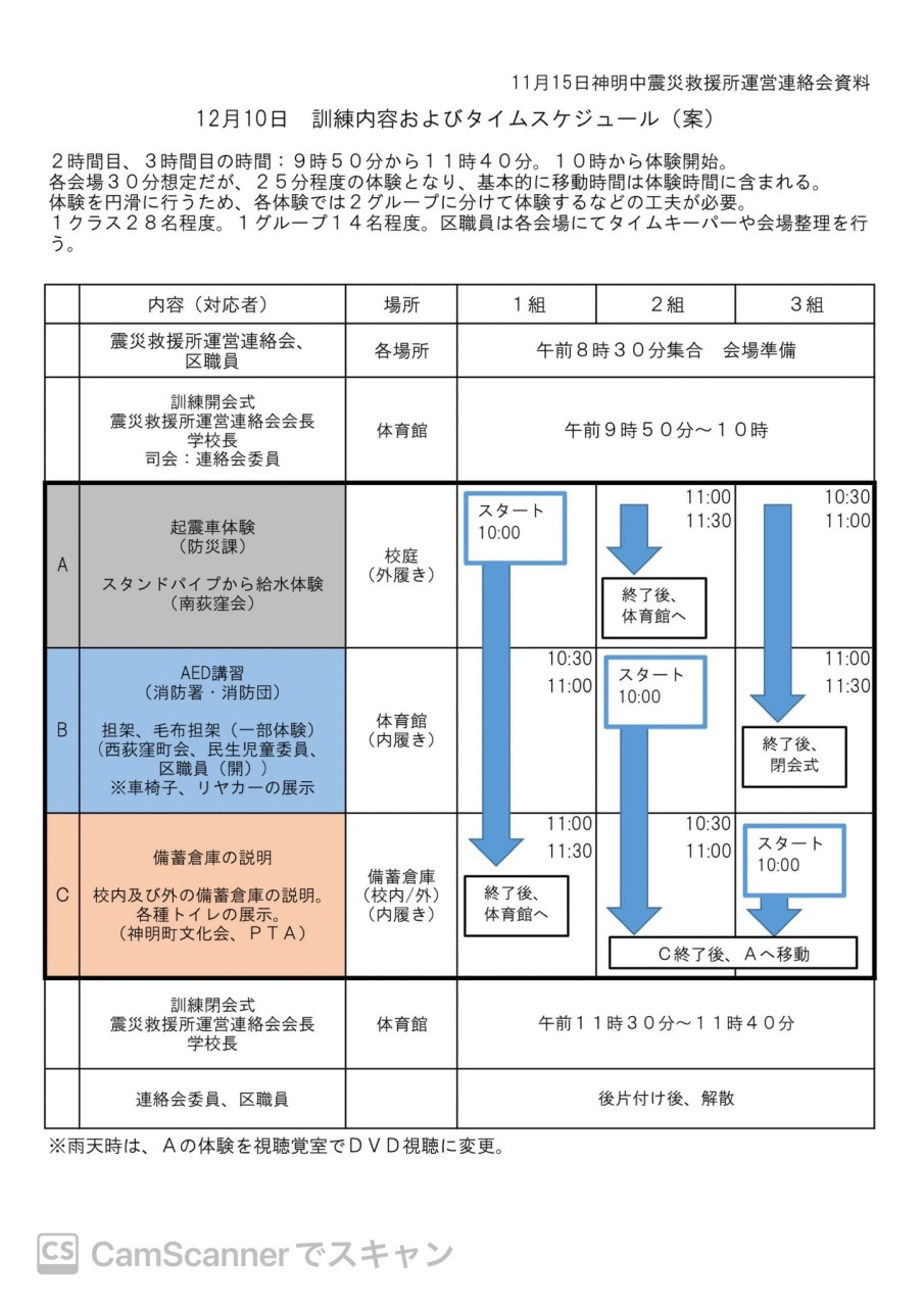 神明中で初の試み